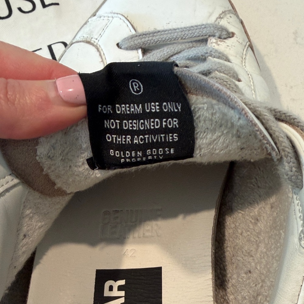 Golden Goose White and Gray Sneakers - Picture 2 of 3